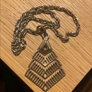 Vintage Chunky southwestern silver necklace